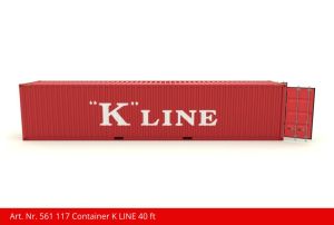 Container 40 ft K LINE rot - Kiss Schweiz 561117 Spur 1